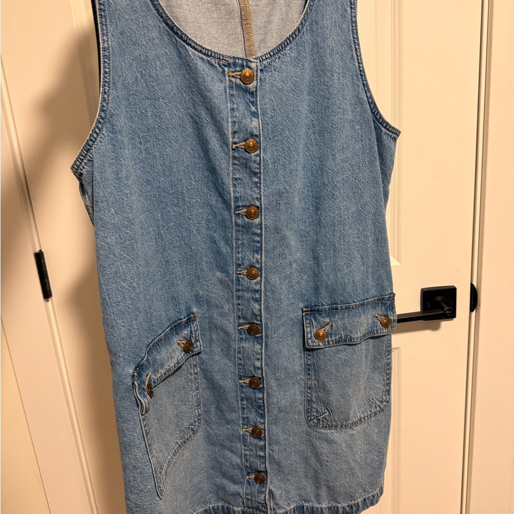 American Eagle Outfitters Blue Denim Dress